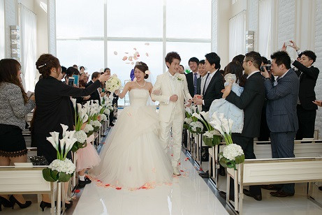 挙式レポート 沖縄で結婚式 挙式なら セントレジェンダ沖縄